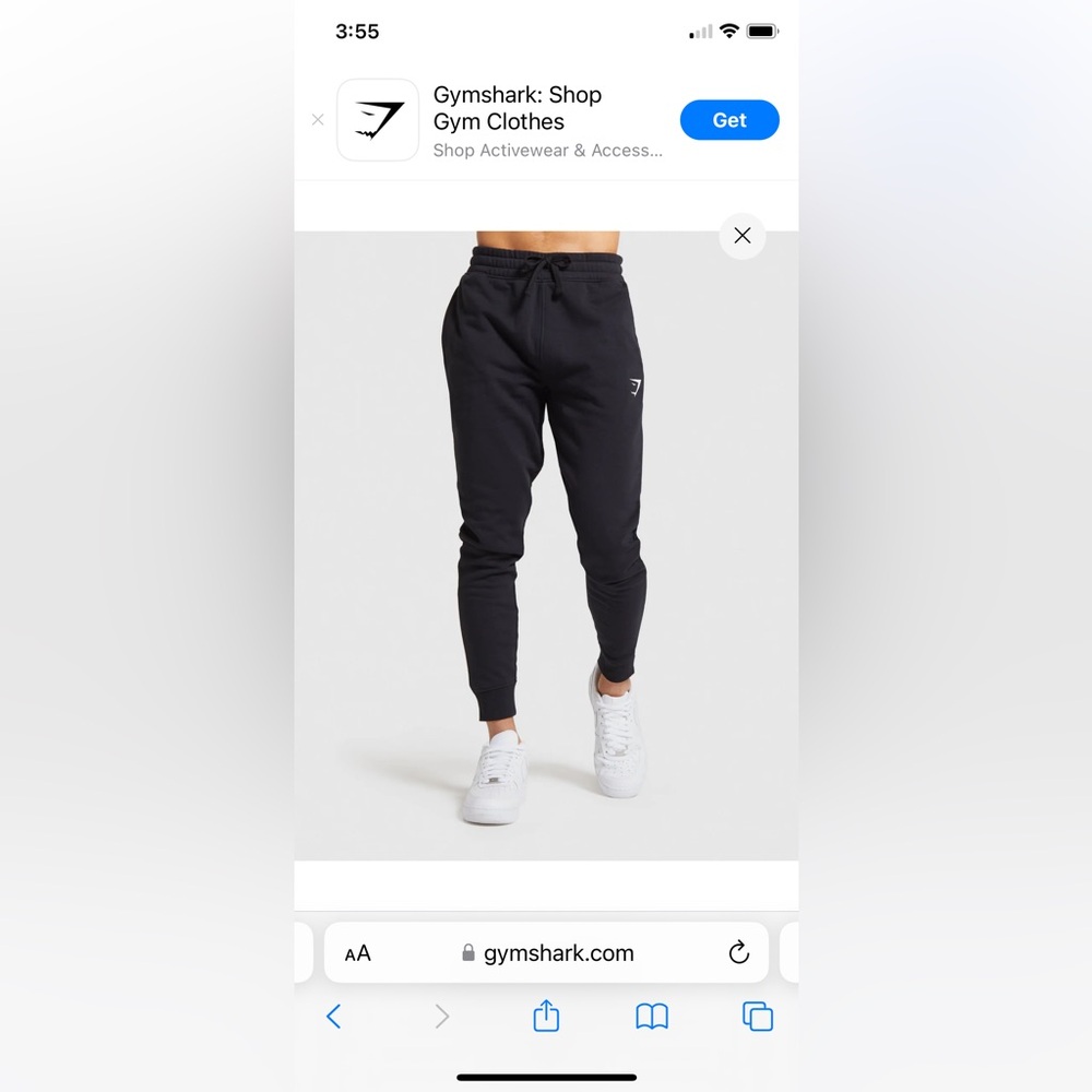 GYMSHARK men’s crest joggers
